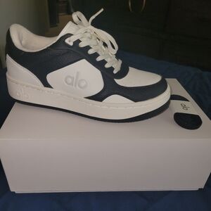 Alo Recovery Mode Black and White Sneakers